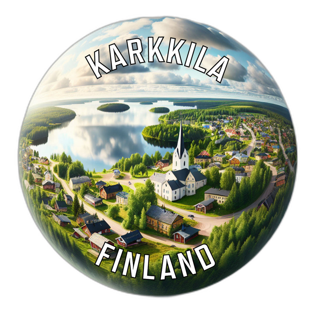 Karkkila Finland Souvenir Die Cut Flat Magnet Image 1