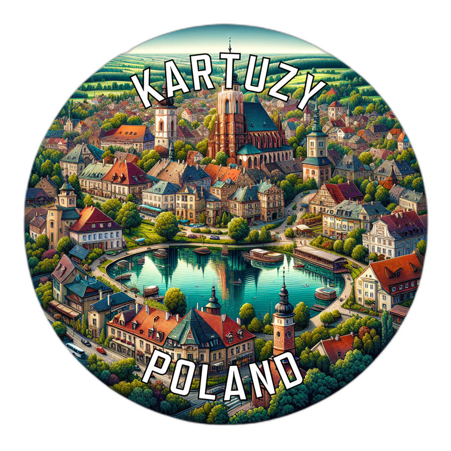 Kartuzy Poland Souvenir Die Cut Flat Magnet Image 1