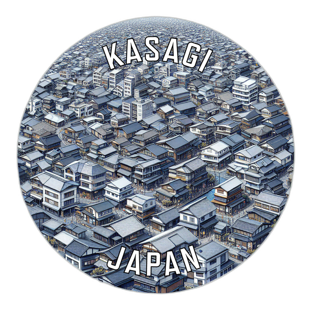 Kasagi Japan Souvenir Die Cut Flat Magnet Image 1