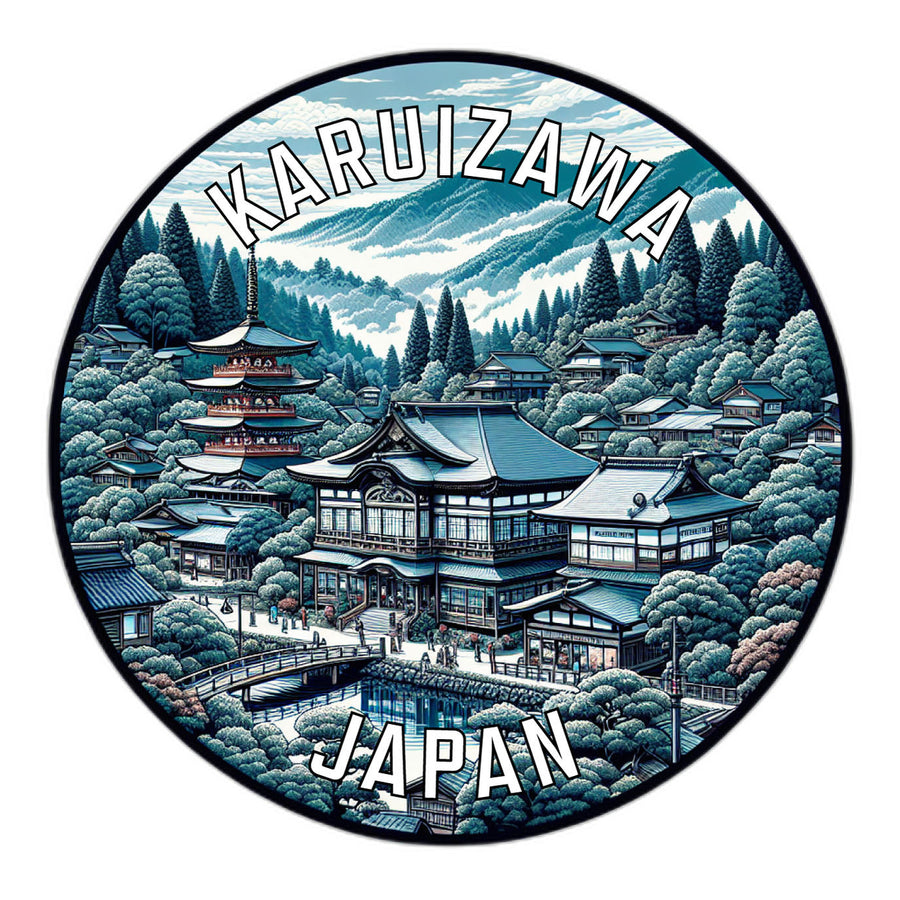 Karuizawa Japan Souvenir Die Cut Flat Magnet Image 1