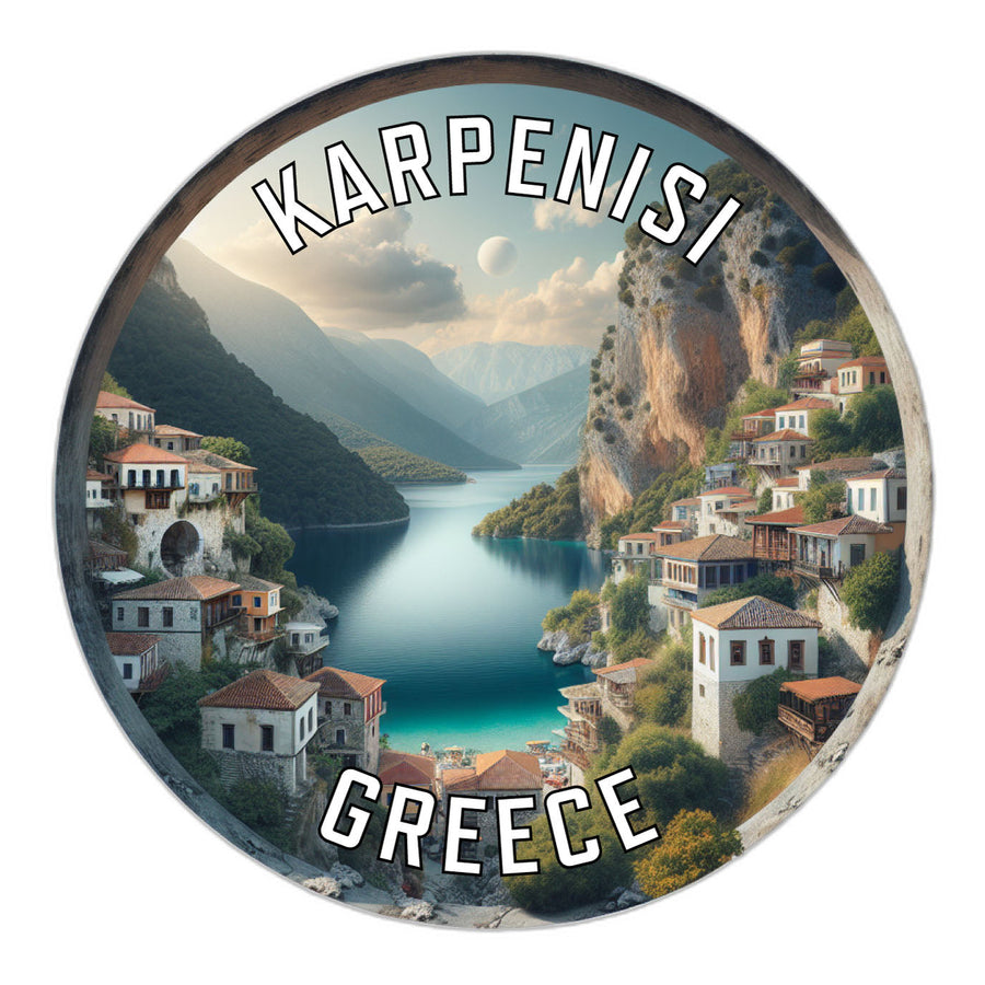 Karpenisi Greece Souvenir Die Cut Flat Magnet Image 1