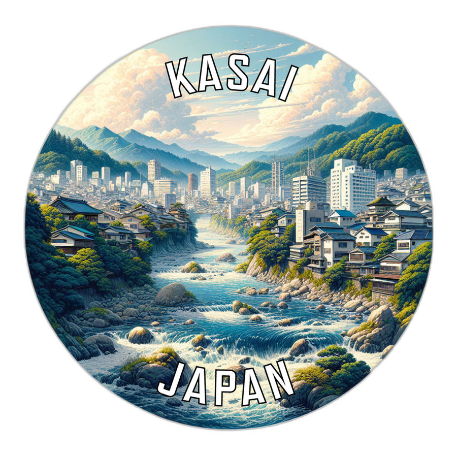 Kasai Japan Souvenir Die Cut Flat Magnet Image 1