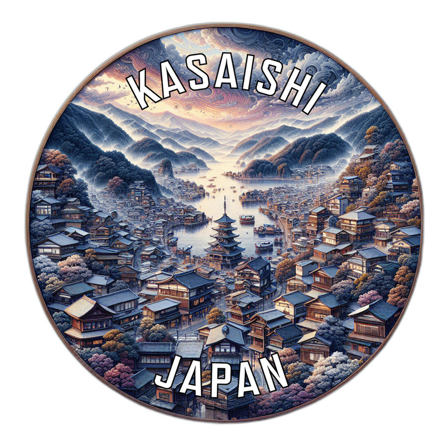 Kasaishi Japan Souvenir Die Cut Flat Magnet Image 1