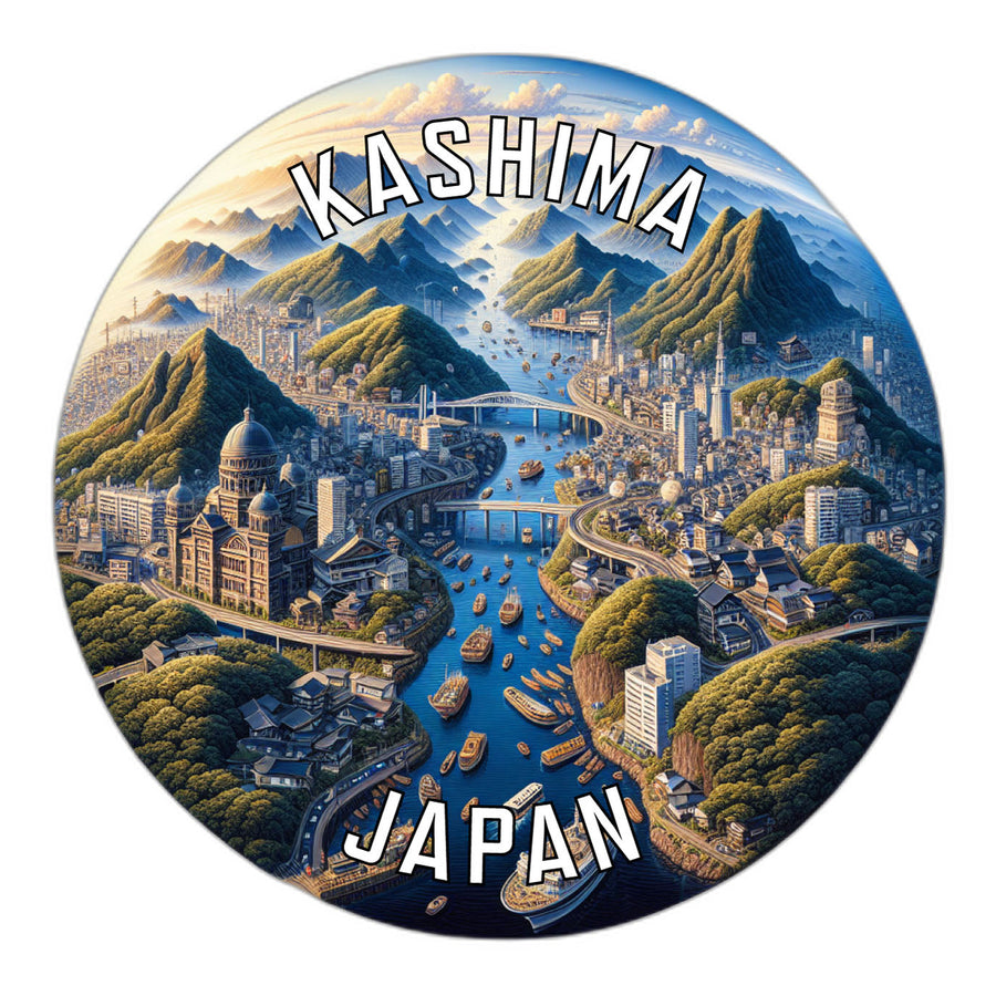 Kashima Japan Souvenir Die Cut Flat Magnet Image 1