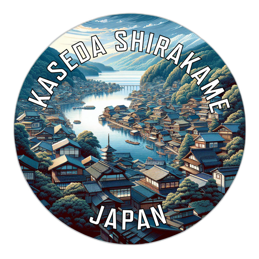 Kaseda shirakame Japan Souvenir Die Cut Flat Magnet Image 1