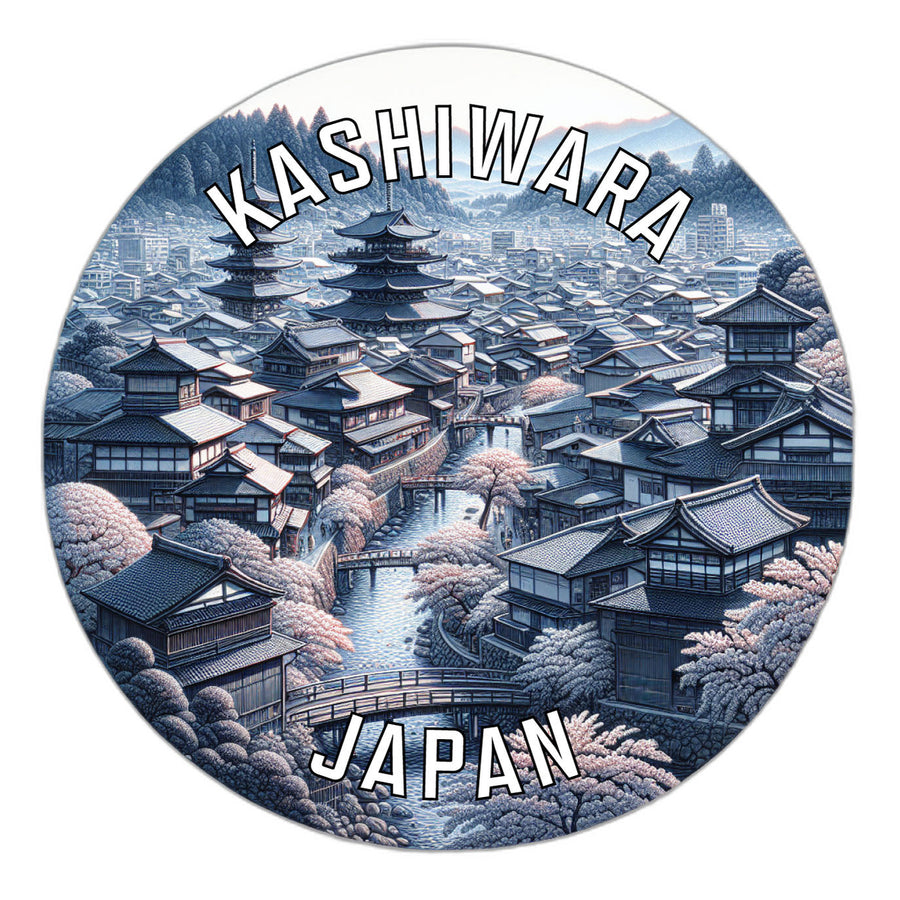 Kashiwara Japan Souvenir Die Cut Flat Magnet Image 1