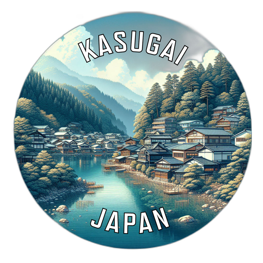 Kasugai Japan Souvenir Die Cut Flat Magnet Image 1