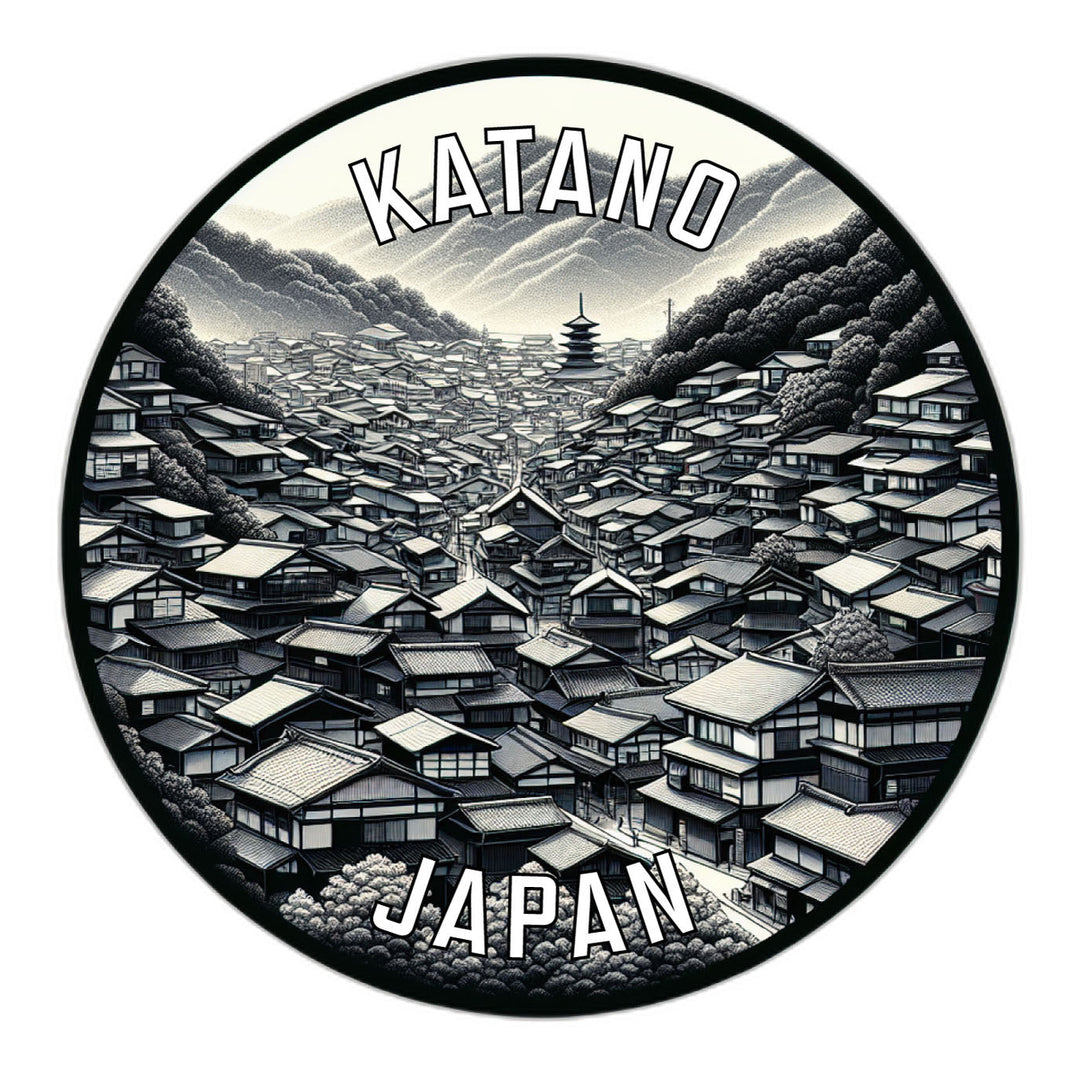 Katano Japan Souvenir Die Cut Flat Magnet Image 1