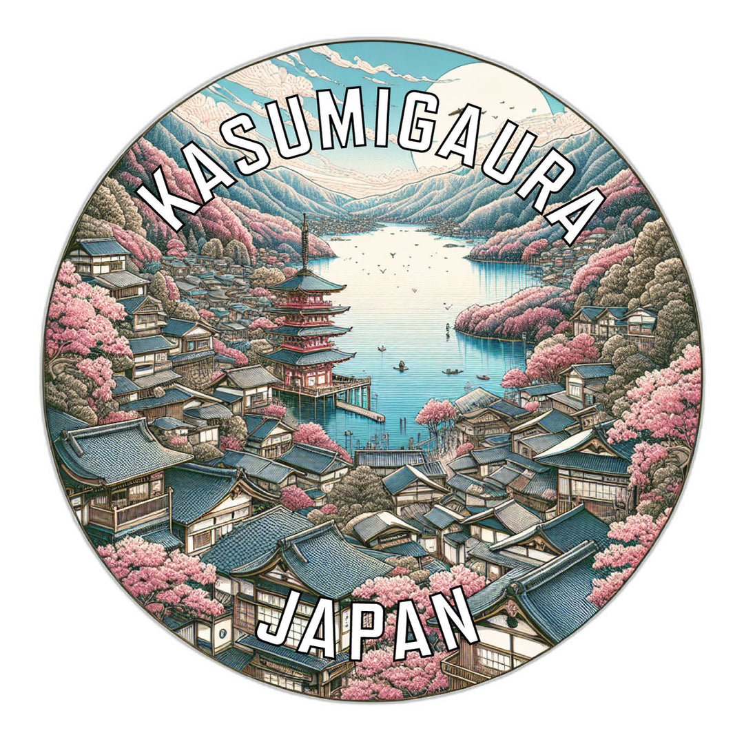 Kasumigaura Japan Souvenir Die Cut Flat Magnet Image 1