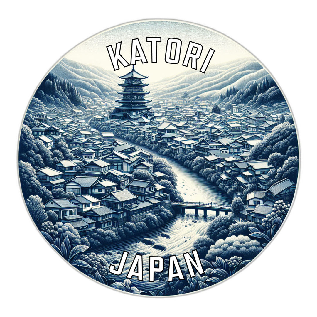 Katori Japan Souvenir Die Cut Flat Magnet Image 1