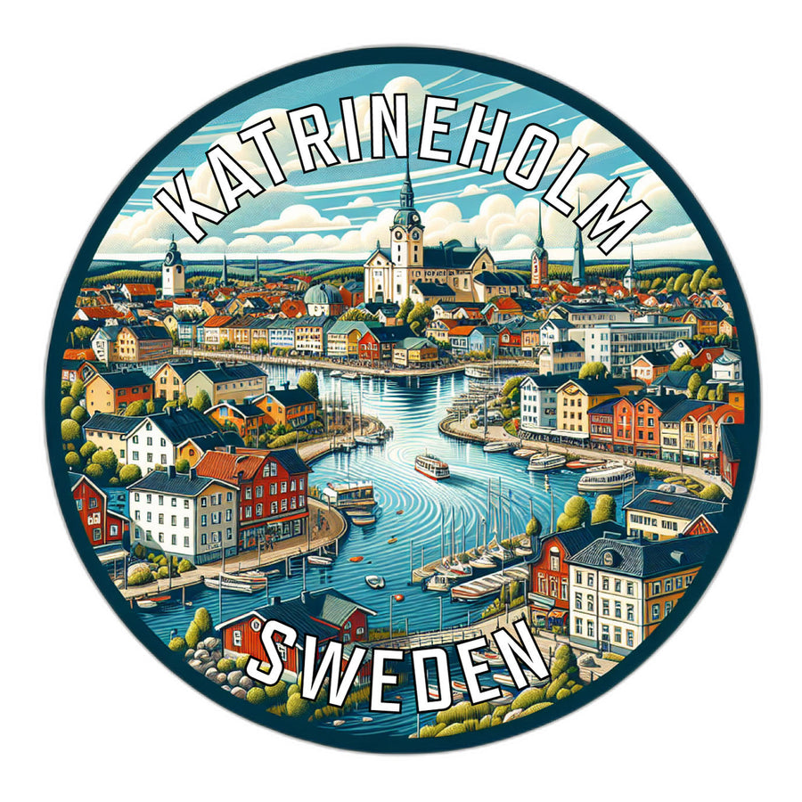 Katrineholm Sweden Souvenir Die Cut Flat Magnet Image 1