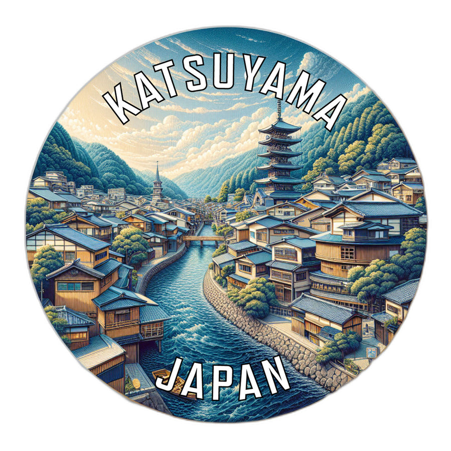 Katsuyama Japan Souvenir Die Cut Flat Magnet Image 1