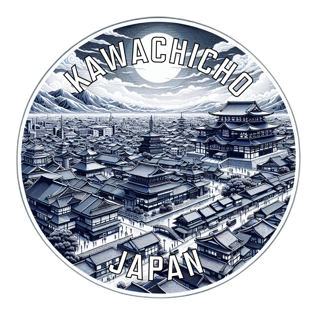 Kawachicho Japan Souvenir Die Cut Flat Magnet Image 1