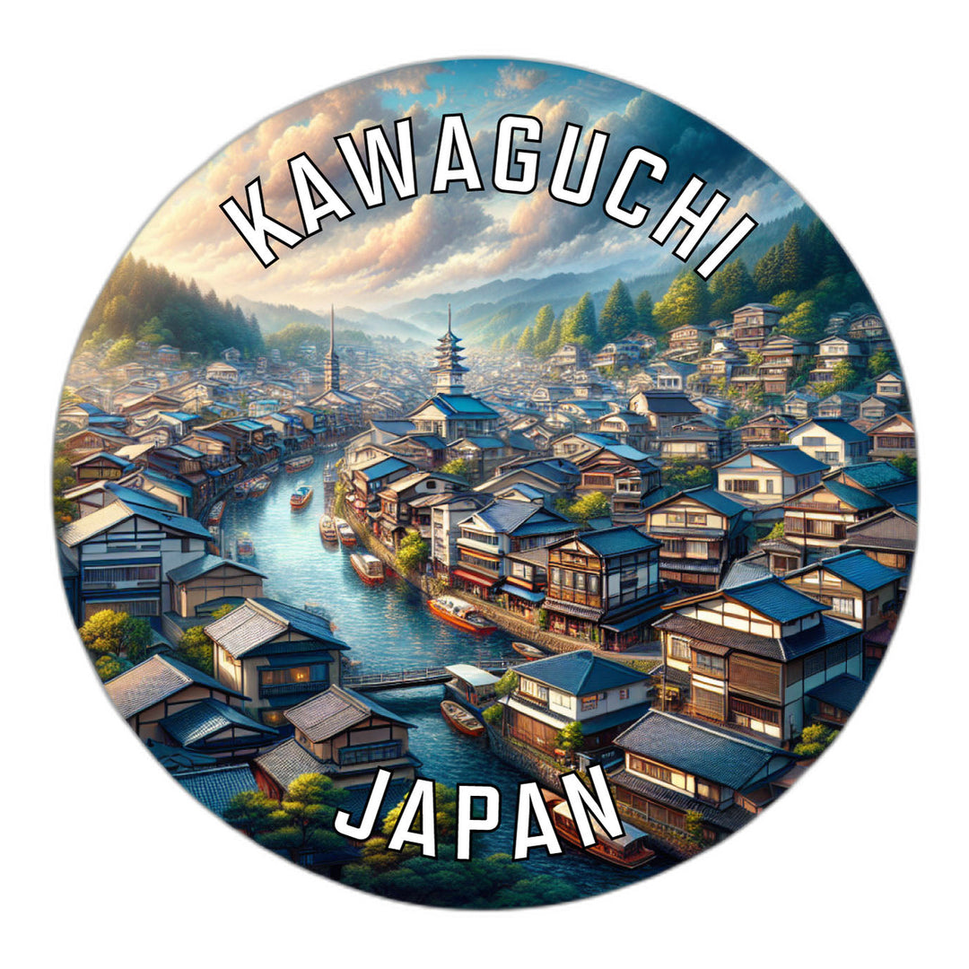 Kawaguchi Japan Souvenir Die Cut Flat Magnet Image 1