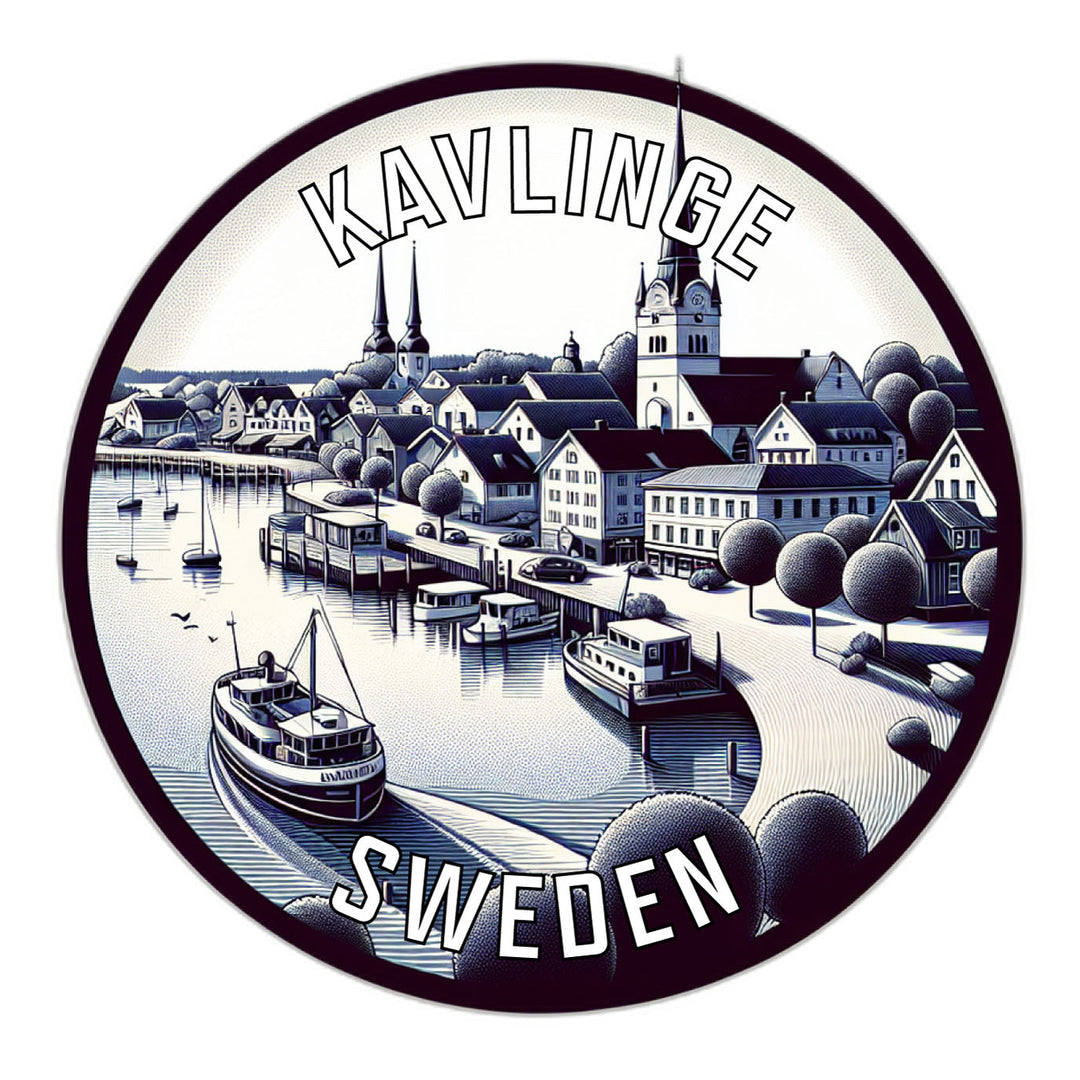 Kavlinge Sweden Souvenir Die Cut Flat Magnet Image 1