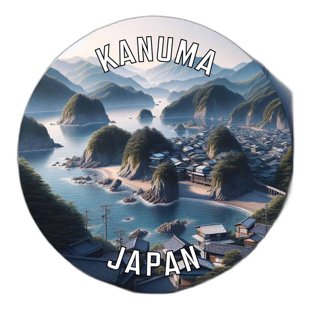 Kanuma Japan Souvenir Die Cut Flat Magnet Image 1