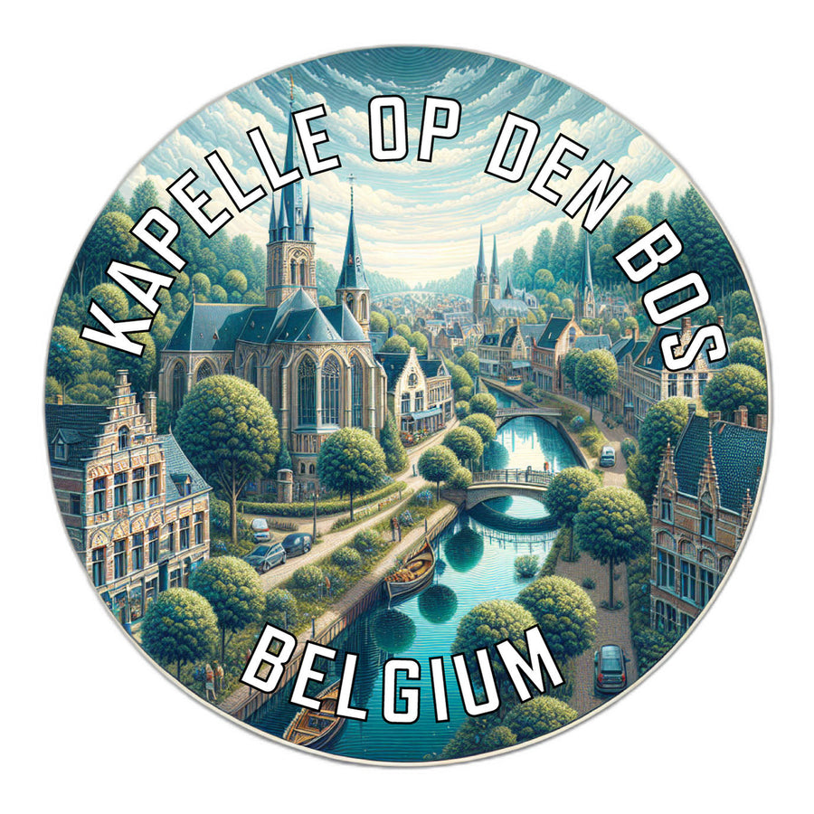 Kapelle op den Bos Belgium Souvenir Die Cut Flat Magnet Image 1