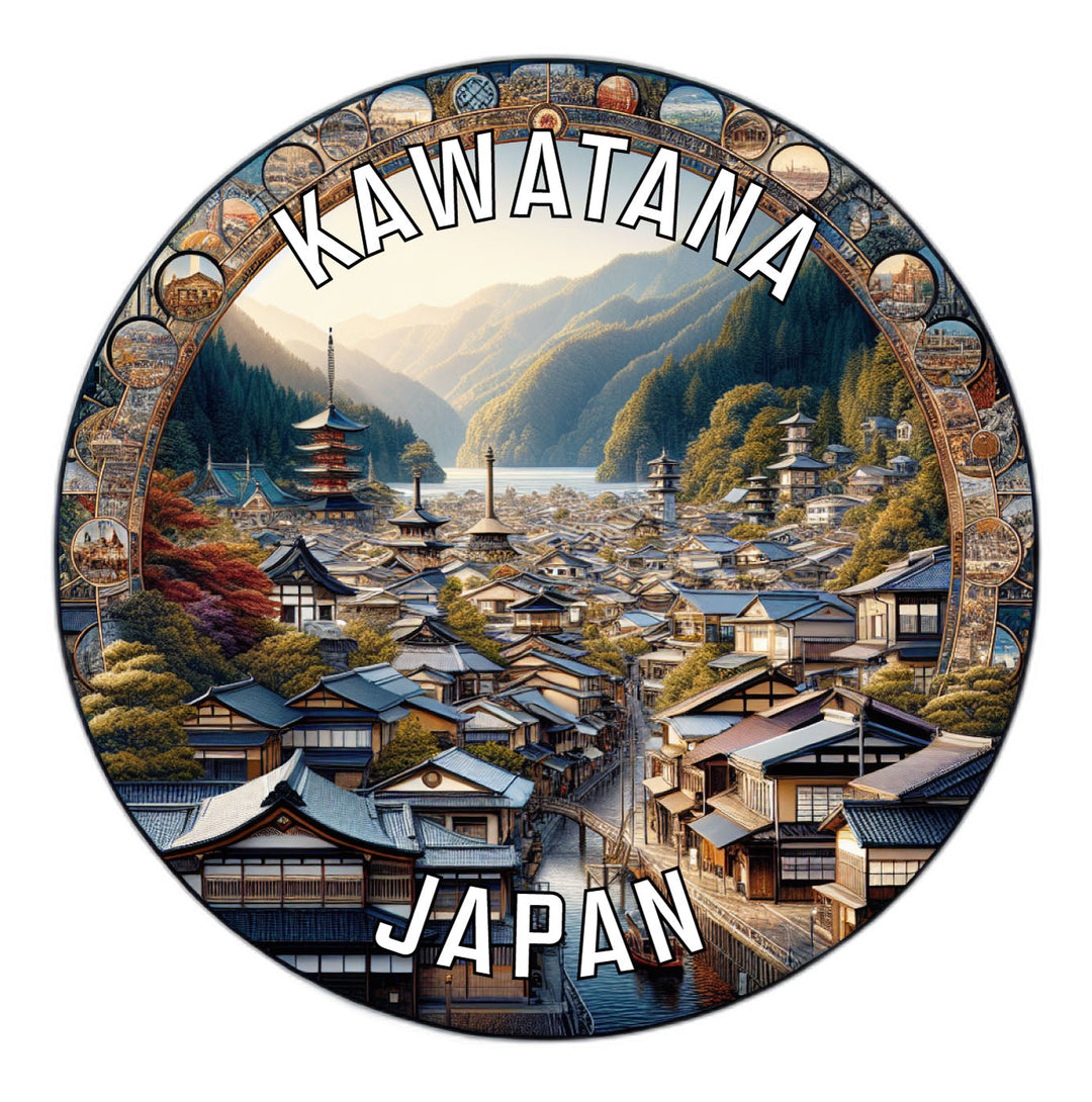 Kawatana Japan Souvenir Die Cut Flat Magnet Image 1