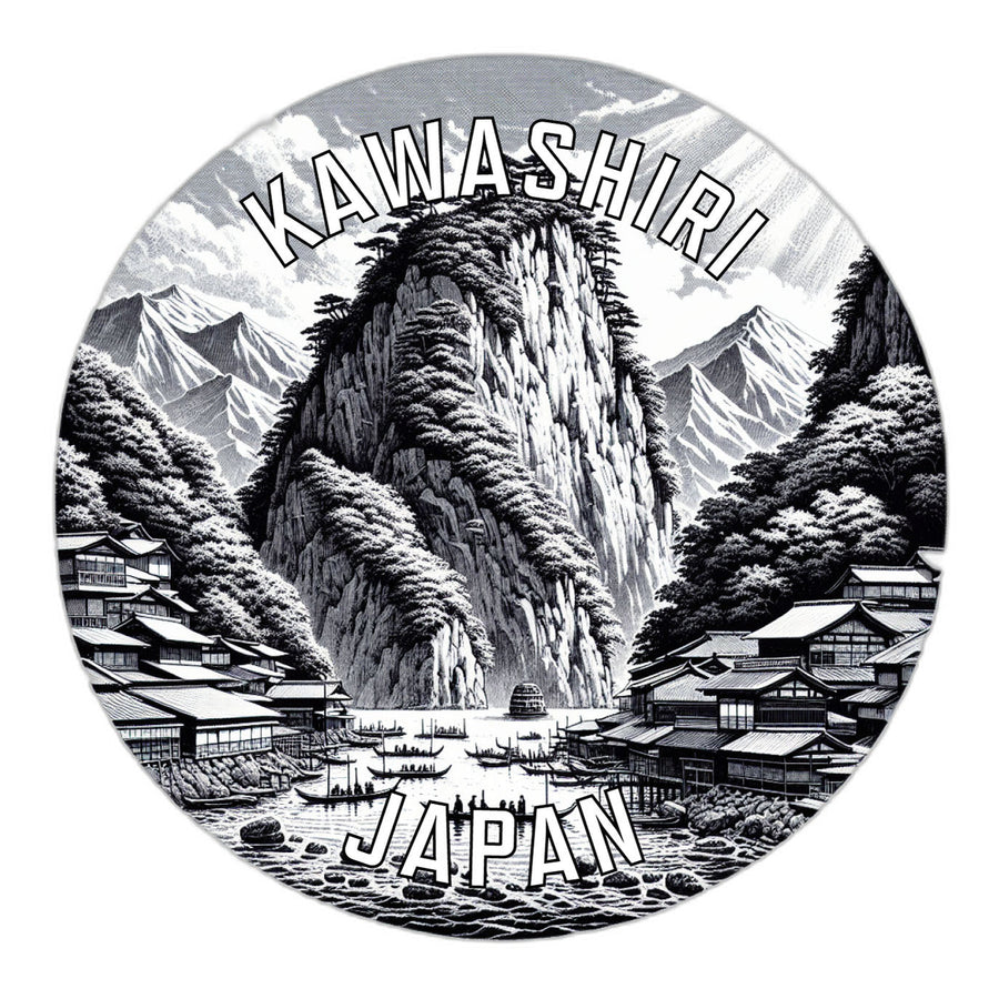 Kawashiri Japan Souvenir Die Cut Flat Magnet Image 1