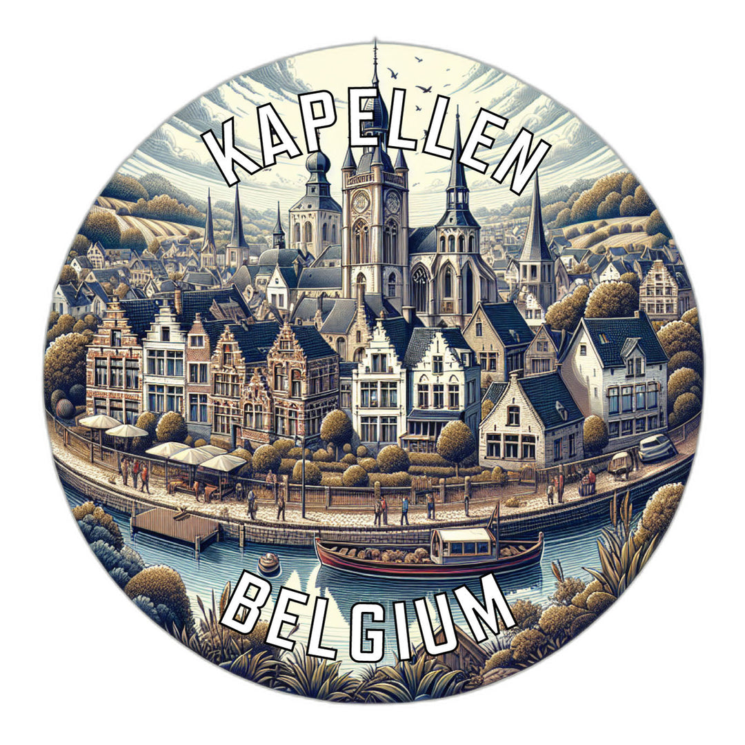 Kapellen Belgium Souvenir Die Cut Flat Magnet Image 1