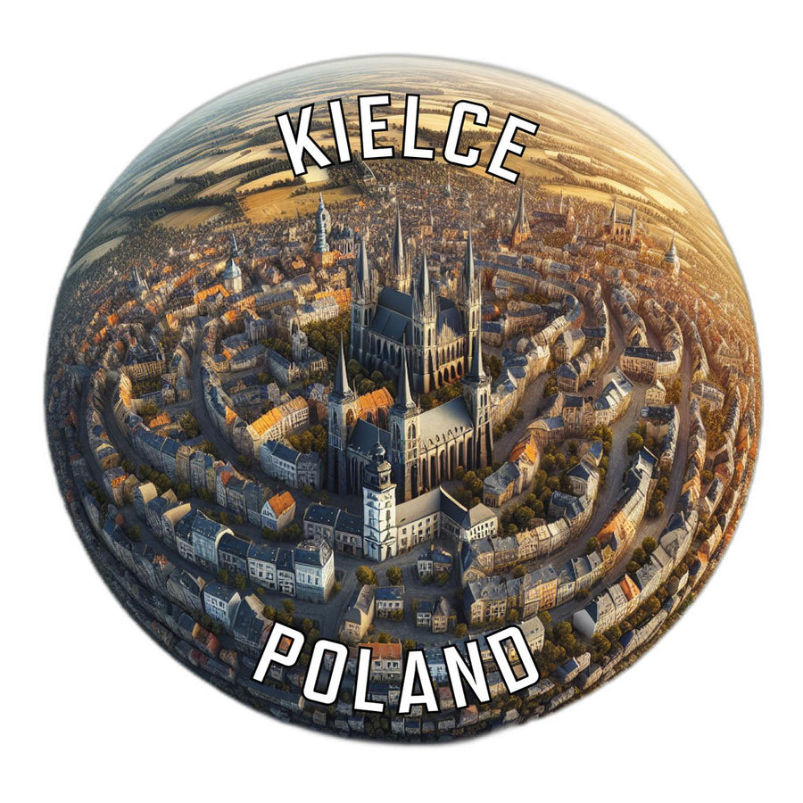 Kielce Poland Souvenir Die Cut Flat Magnet Image 1