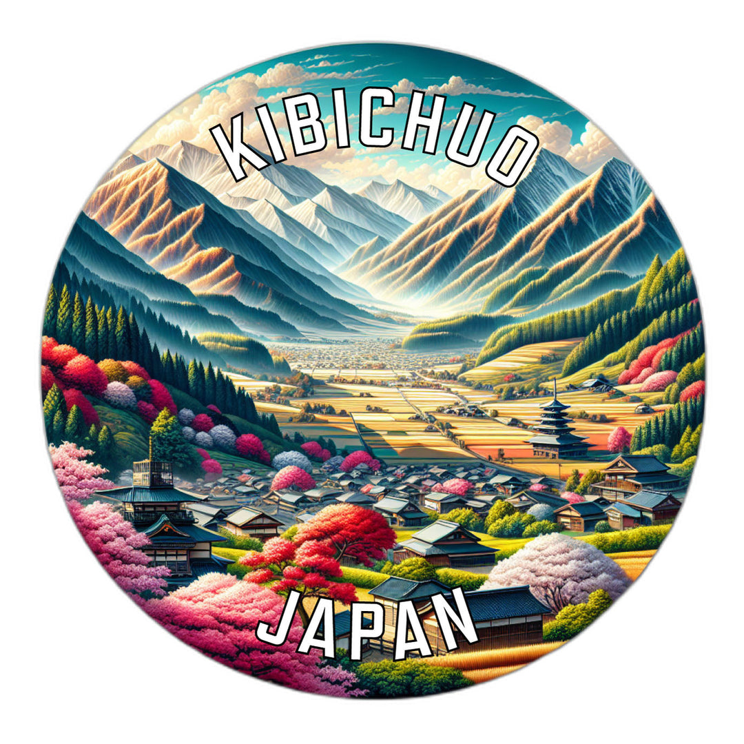 Kibichuo Japan Souvenir Die Cut Flat Magnet Image 1