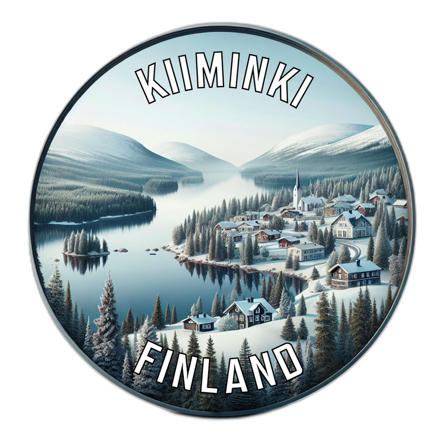 Kiiminki Finland Souvenir Die Cut Flat Magnet Image 1