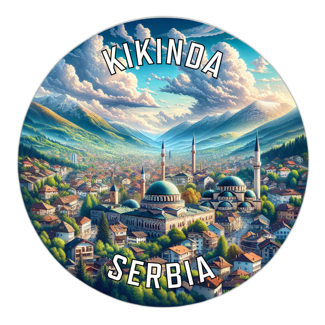 Kikinda Serbia Souvenir Die Cut Flat Magnet Image 1