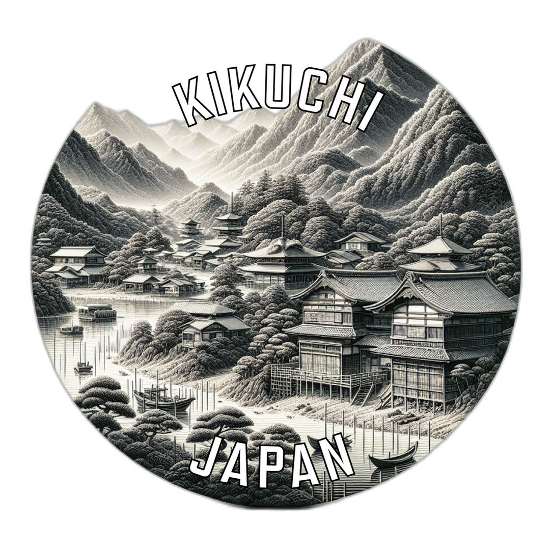 Kikuchi Japan Souvenir Die Cut Flat Magnet Image 1