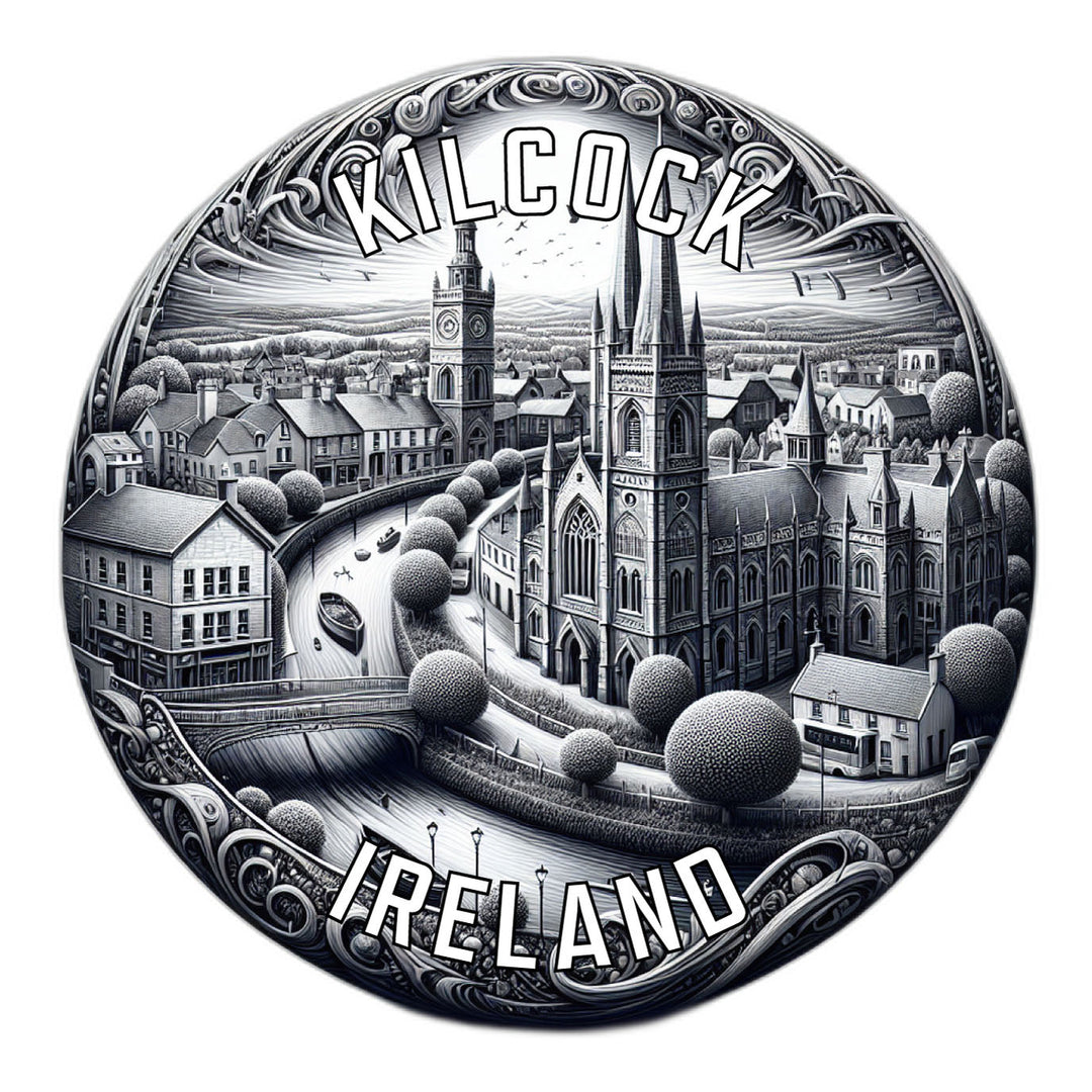 Kilcock Ireland Souvenir Die Cut Flat Magnet Image 1