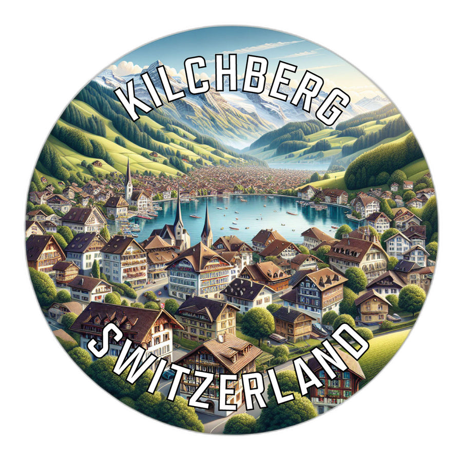 Kilchberg Switzerland Souvenir Die Cut Flat Magnet Image 1