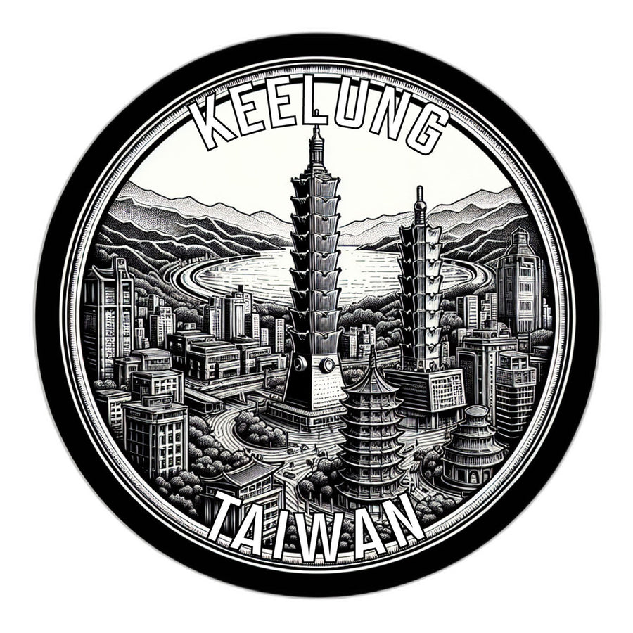 Keelung Taiwan Souvenir Die Cut Flat Magnet Image 1