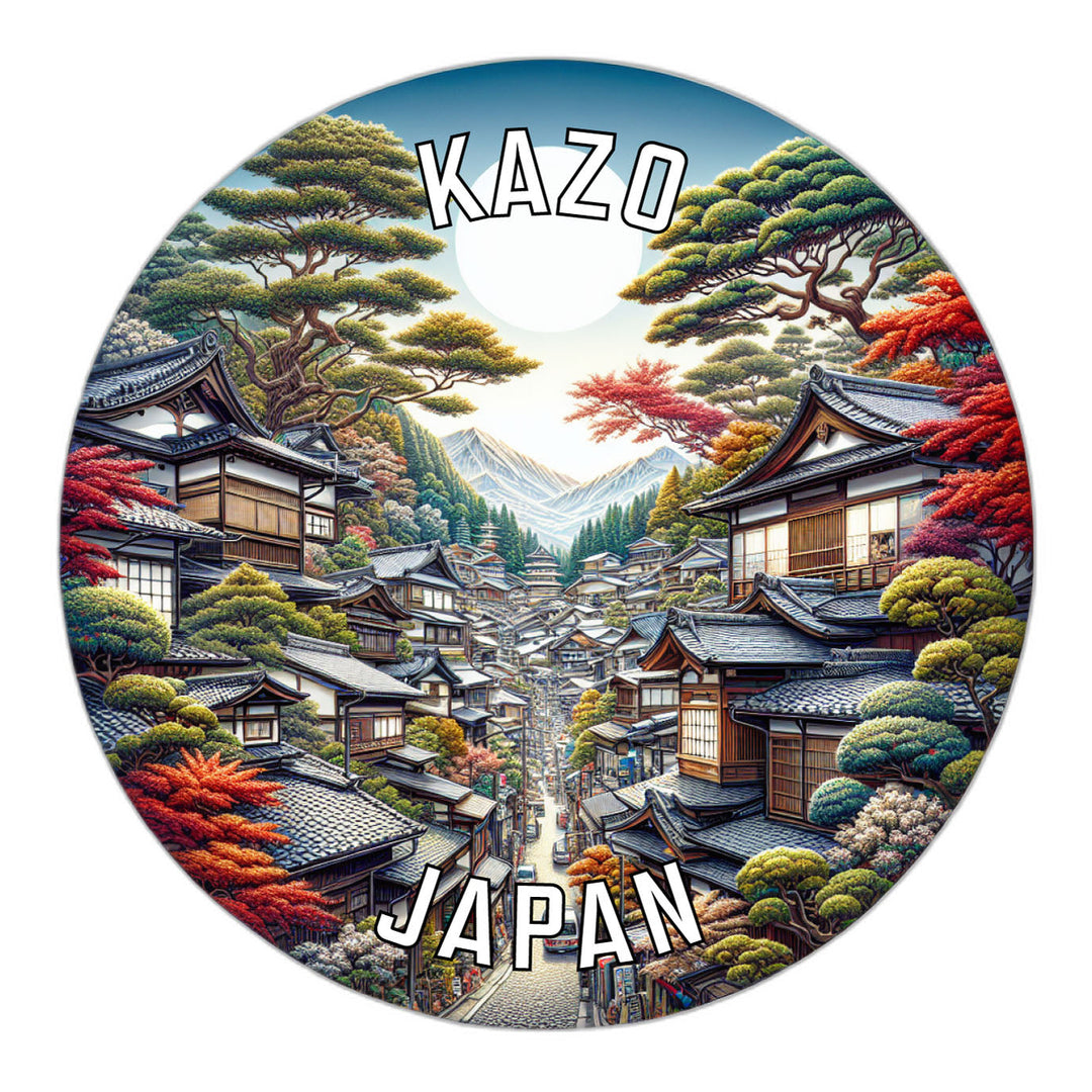 Kazo Japan Souvenir Die Cut Flat Magnet Image 1