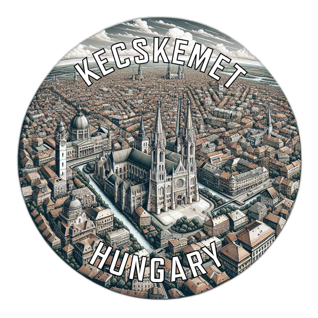 Kecskemet Hungary Souvenir Die Cut Flat Magnet Image 1