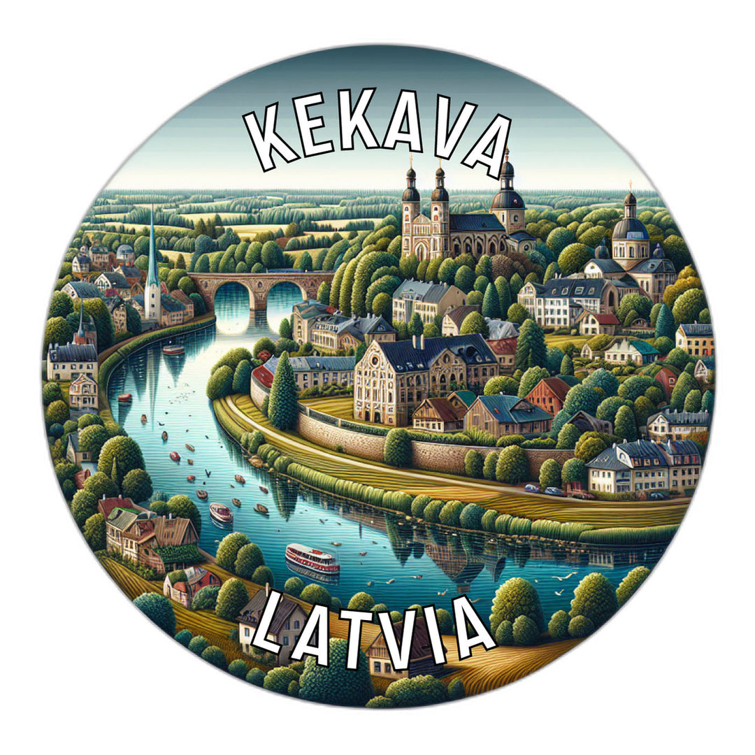 Kekava Latvia Souvenir Die Cut Flat Magnet Image 1