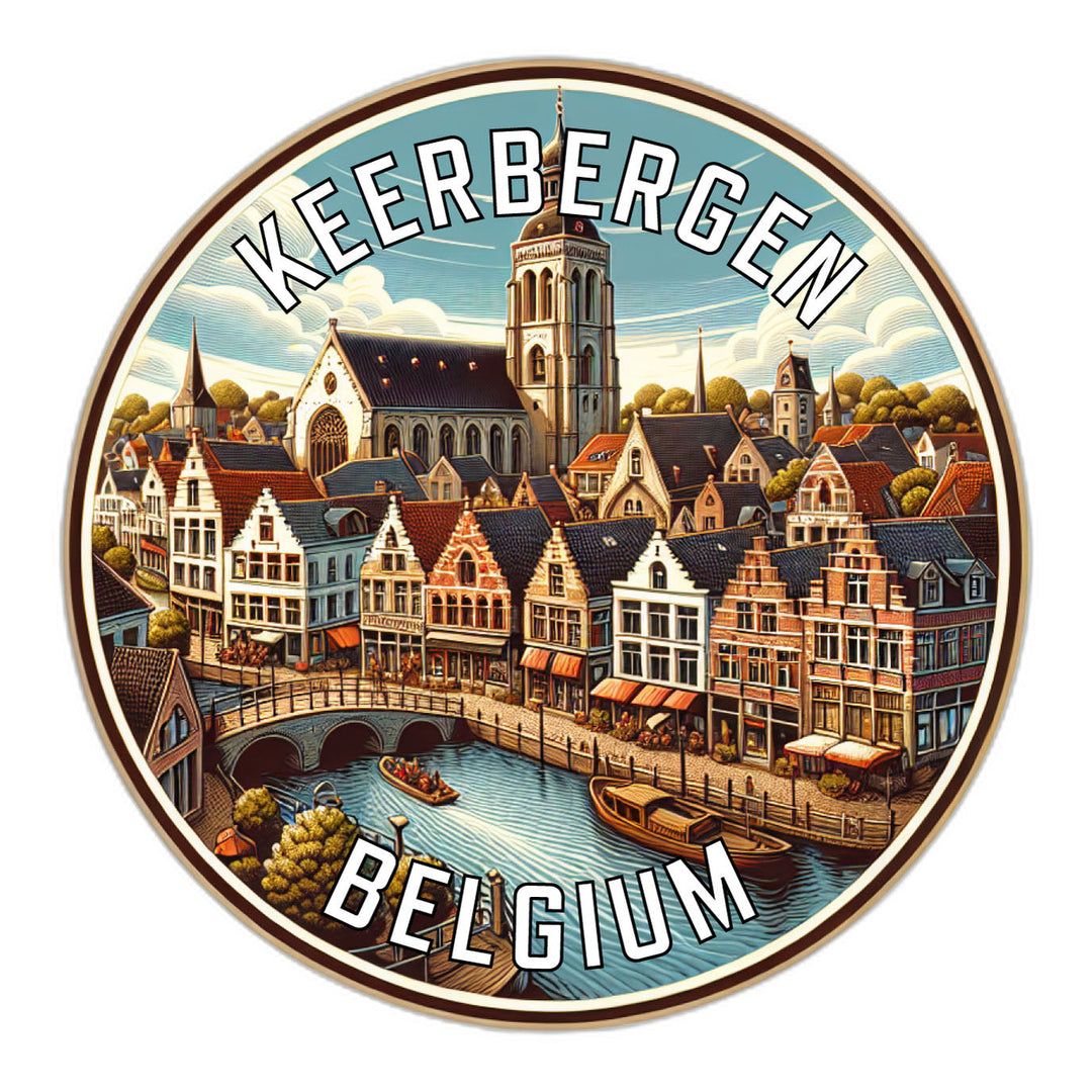 Keerbergen Belgium Souvenir Die Cut Flat Magnet Image 1