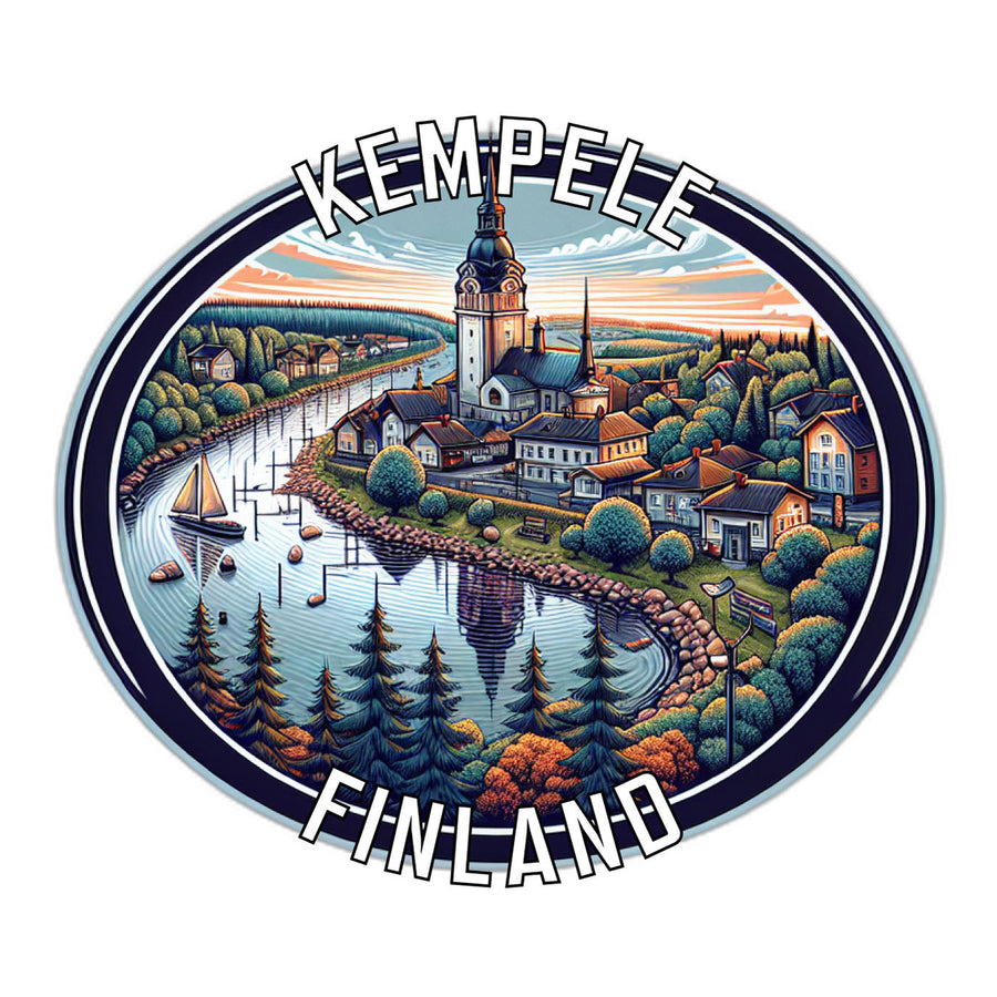 Kempele Finland Souvenir Die Cut Flat Magnet Image 1