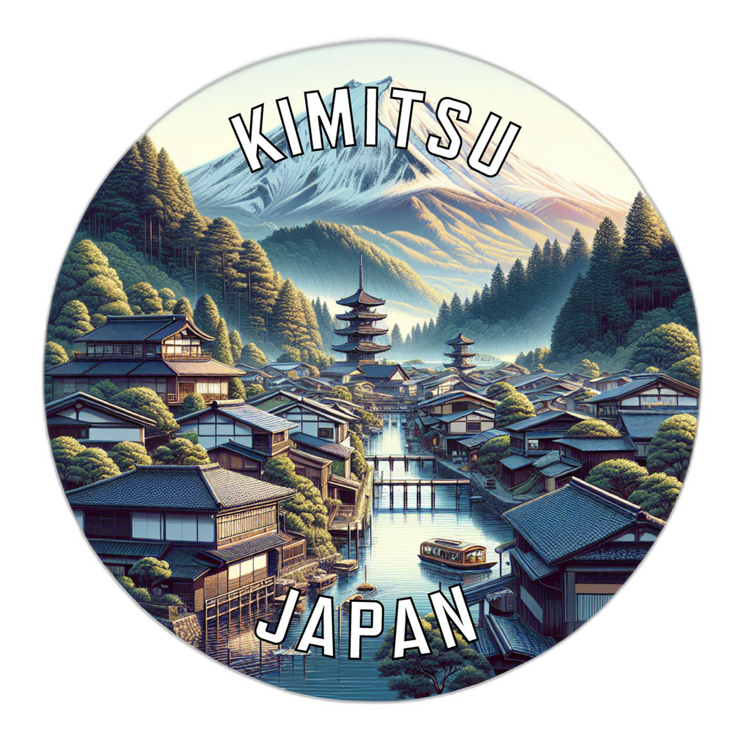 Kimitsu Japan Souvenir Die Cut Flat Magnet Image 1