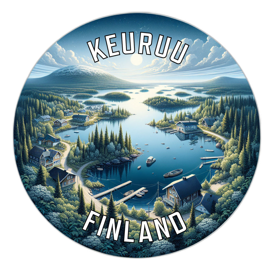 Keuruu Finland Souvenir Die Cut Flat Magnet Image 1