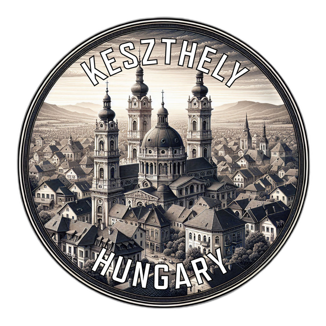 Keszthely Hungary Souvenir Die Cut Flat Magnet Image 1