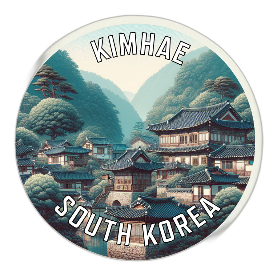 Kimhae Korea South Souvenir Die Cut Flat Magnet Image 1