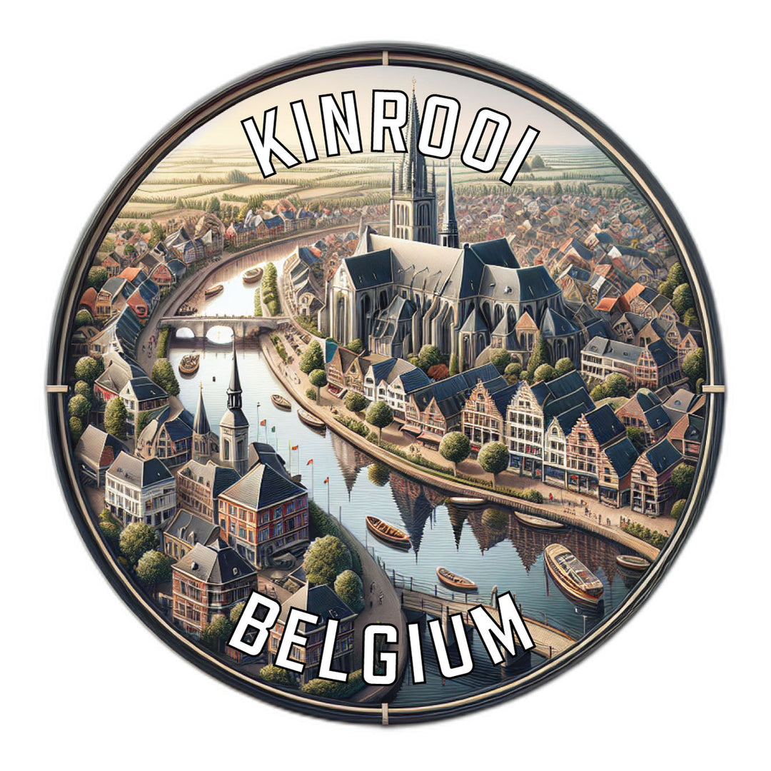 Kinrooi Belgium Souvenir Die Cut Flat Magnet Image 1