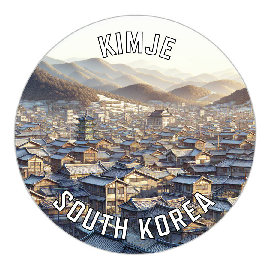 Kimje Korea South Souvenir Die Cut Flat Magnet Image 1