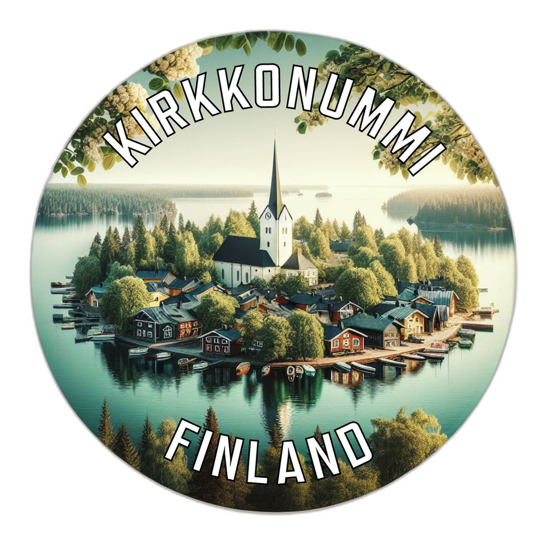 Kirkkonummi Finland Souvenir Die Cut Flat Magnet Image 1