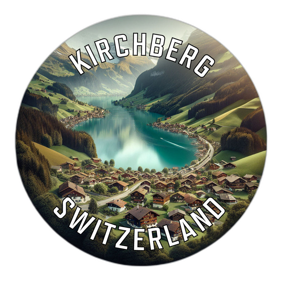 Kirchberg Switzerland Souvenir Die Cut Flat Magnet Image 1