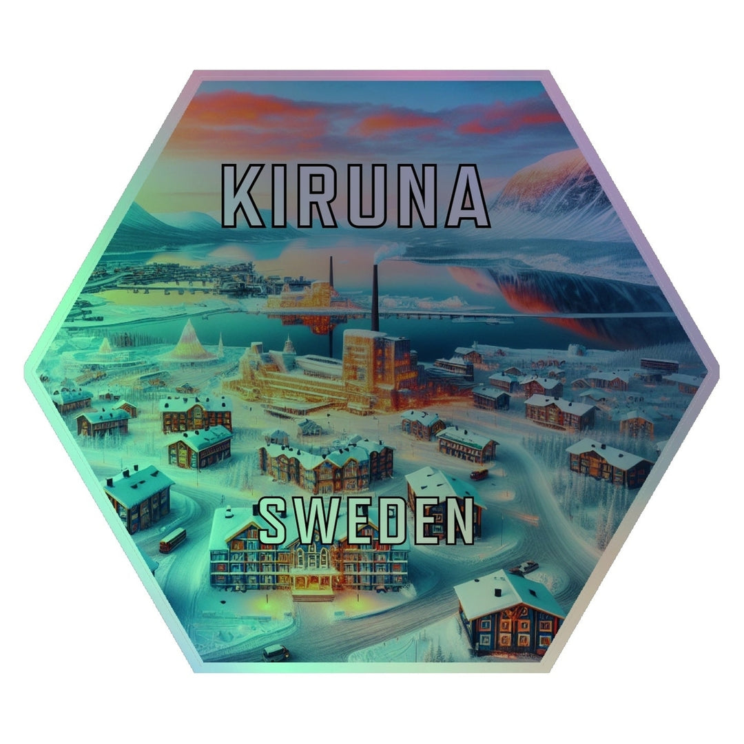 Kiruna Sweden Souvenir Die Cut Flat Magnet Image 1