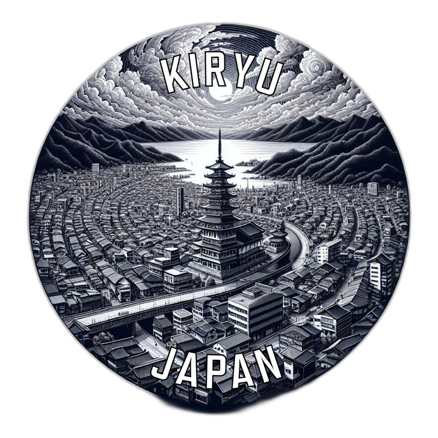 Kiryu Japan Souvenir Die Cut Flat Magnet Image 1