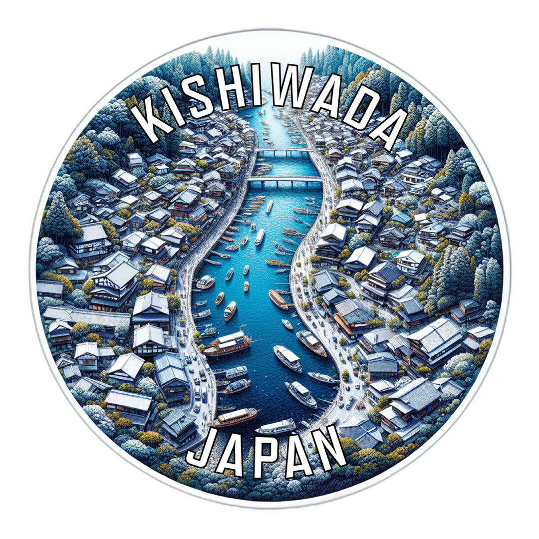 Kishiwada Japan Souvenir Die Cut Flat Magnet Image 1