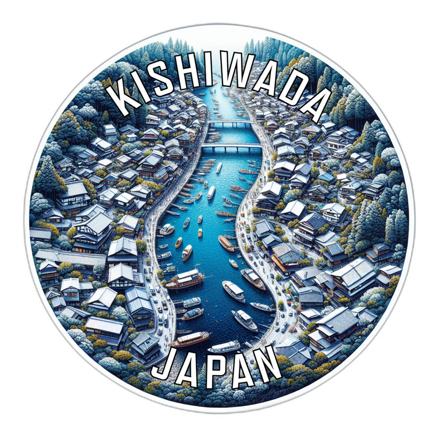 Kishiwada Japan Souvenir Die Cut Flat Magnet Image 1