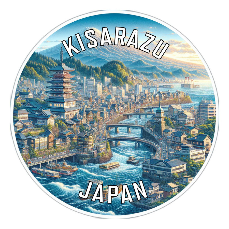 Kisarazu Japan Souvenir Die Cut Flat Magnet Image 1